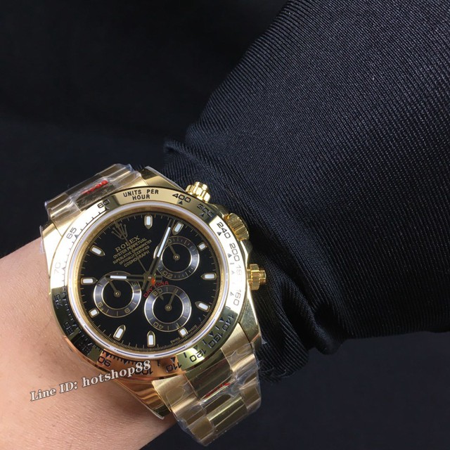 劳力士手表 Rolex超薄迪通拿新品 灰白金迪 玫瑰金迪 黄金迪 熊猫迪经典男士腕表 gjs2020